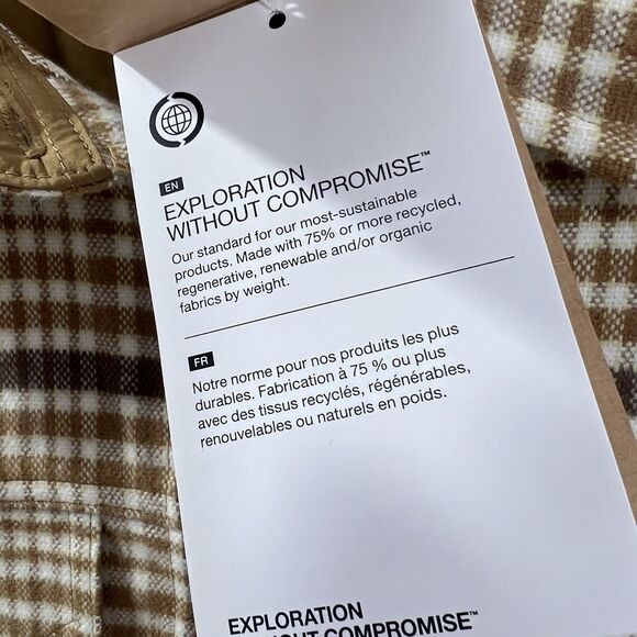 NWT The North Face Women's Valley Flannel Shirt Jacket Utility Brown MED. $110 - Picture 10 of 16